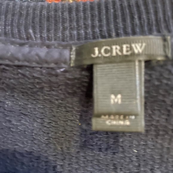 JCrew Metallic Sweatshirt, plain on back - Picture 3 of 3